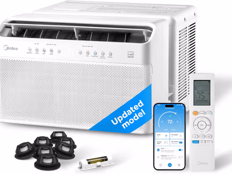 Midea 8,000 BTU U Shaped Smart Inverter Window Air Conditioner.